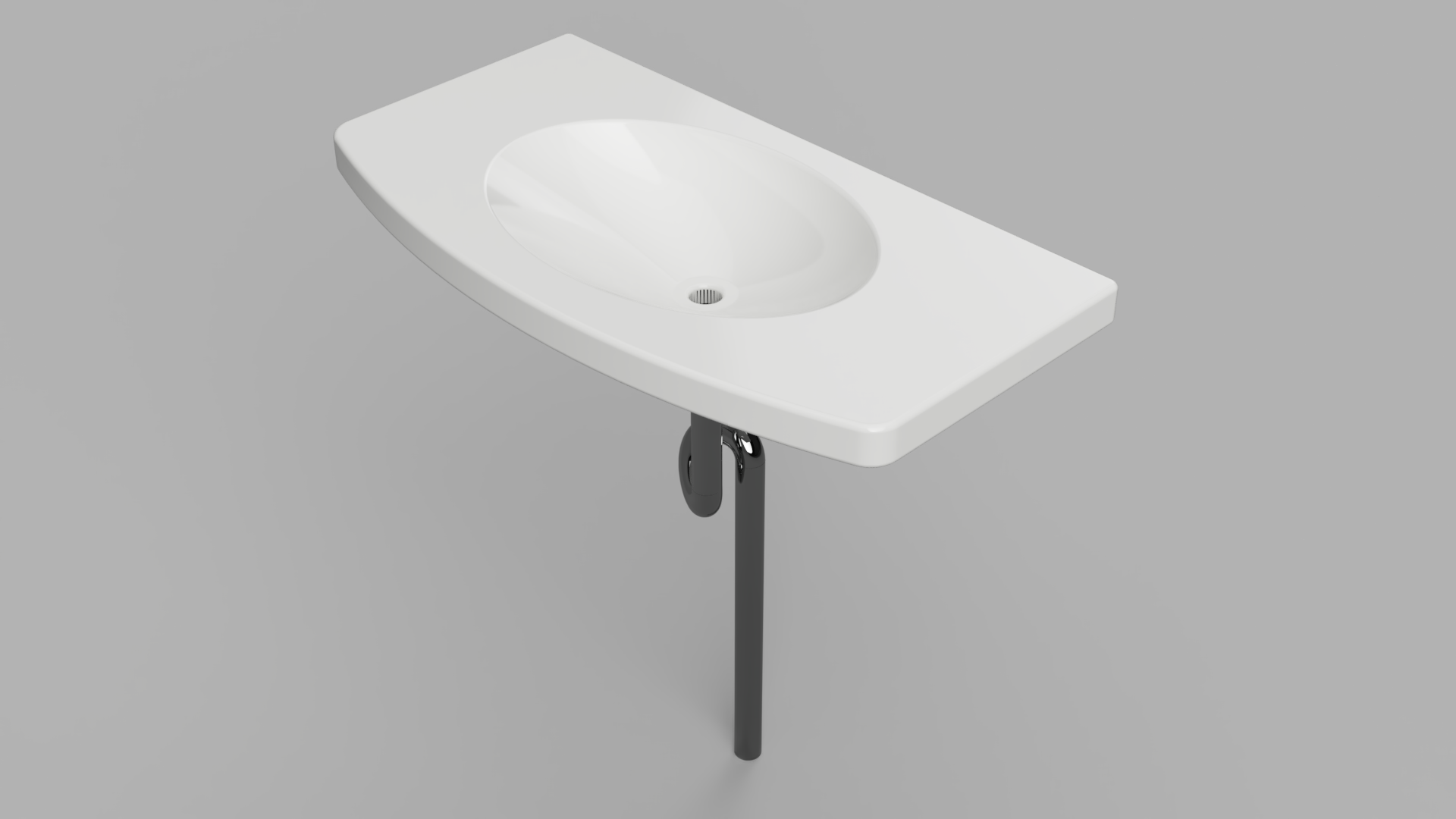 レンダリングした洗面台の3Dモデル
